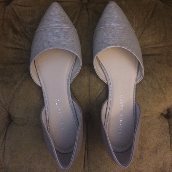 Franco Sarto gray ballet flats