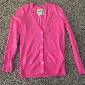 Small Pink hollister cardigan