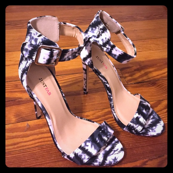 JustFab strapped heels