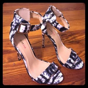 JustFab strapped heels