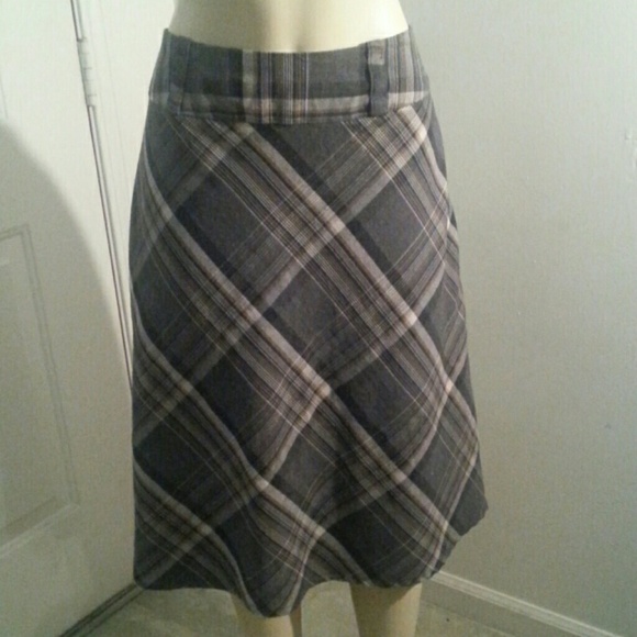 Plaid Grey Skirt