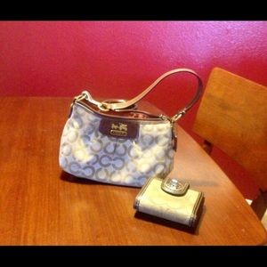 Coach bag with Coach wallet