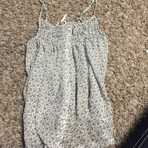 Very lose floral tank top.