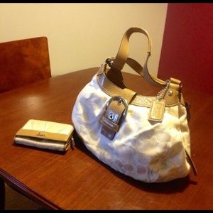Coach bag with wallet