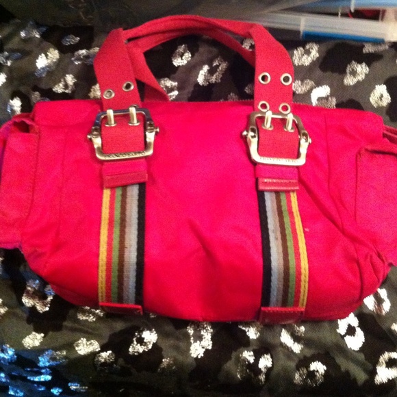 Franco Sarto Nylon Fuchsia Handbag