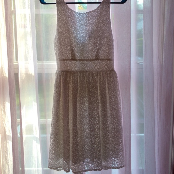 Delias white lace dress