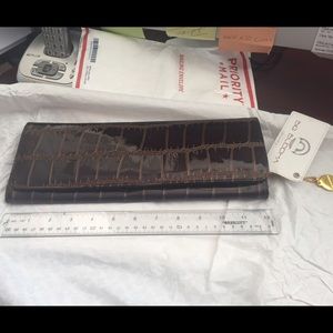 Big Buddha brown wallet  CLUTCH sized