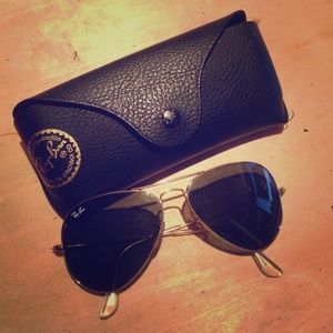Rayban Gold Aviators