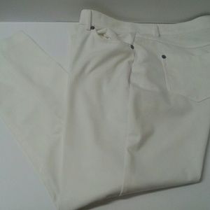 Cream Colored Stretch Skinny Pants
