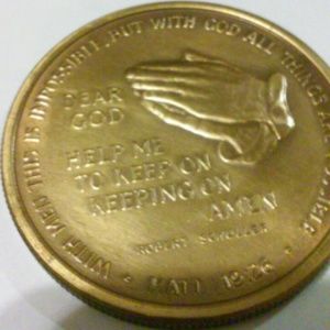 Gold coin prayer message