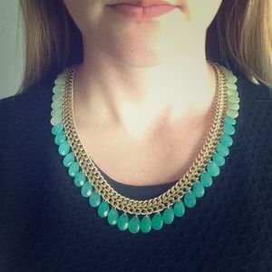 Stella & Dot green ombré necklace