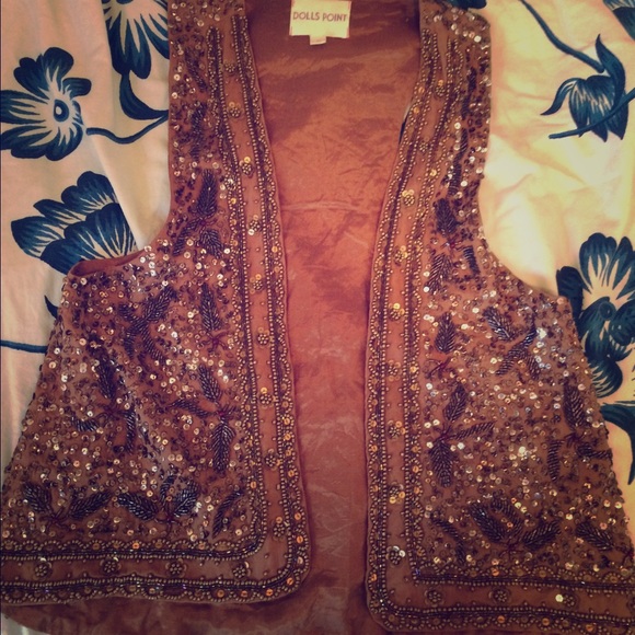 SOLD - Dolls Point Beaded Vest
