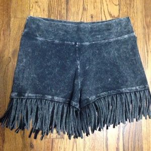 Selling these t party fringe shorts, new with tags