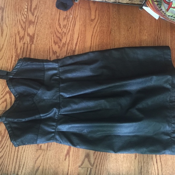 I heart Charlotte Ronson Faux Leather  Dress - Picture 2 of 3
