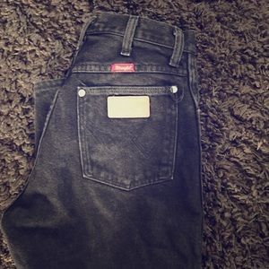 Wranglers black jeans