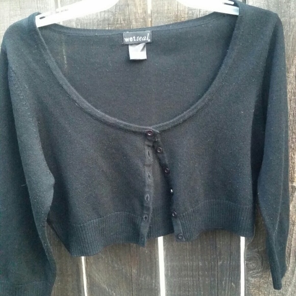 Wet Seal Black Cardigan
