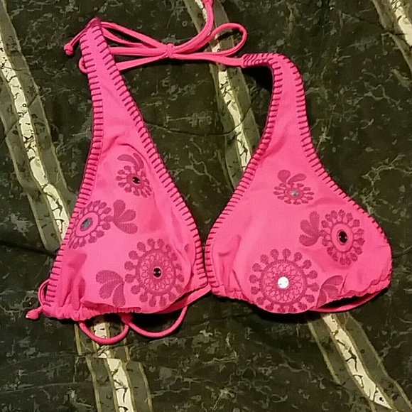 Swimsuit top.
