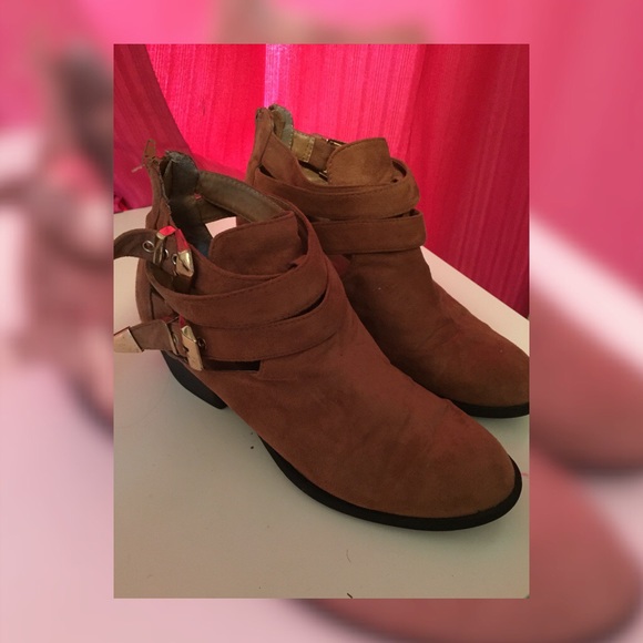 Tan Colored Ankle Booties