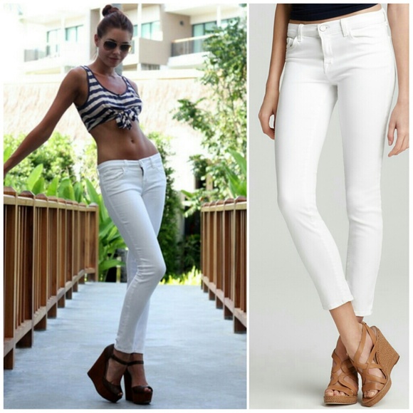 J Brand Denim - J Brand Skinny White Ankle Jeans