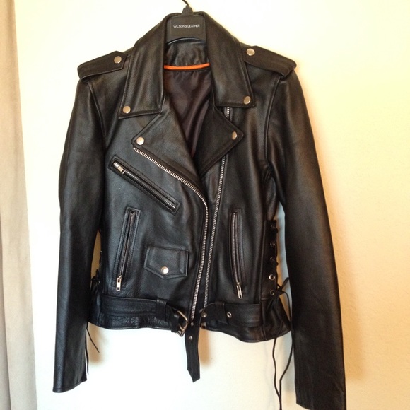 Beautiful New Traditional biker leather jacket!
