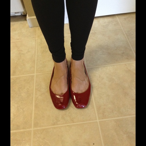 💋Red Ballet Flats💋