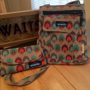 Kavu cross body bag and wallet