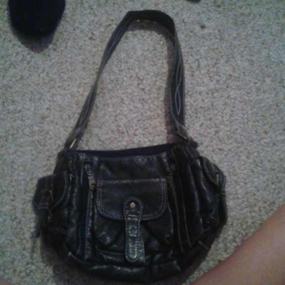 Black pocket handbag