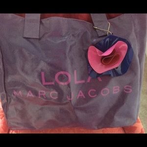 NEW Marc Jacobs Lola Purple Vinyl Tote