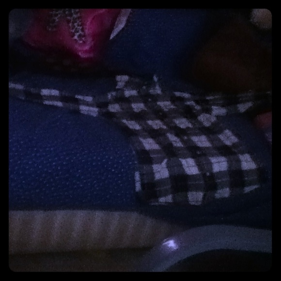 A black and white flannel shirt