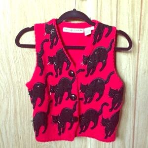 Embellished Kitty knit jacket