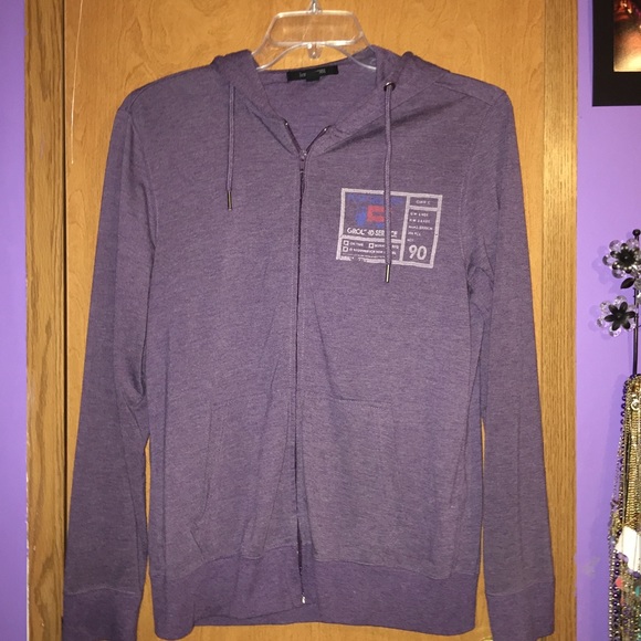 Purple Vintage Zip Up Jacket