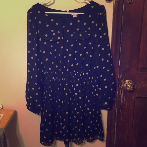Adorable Polka Dot Print Dress