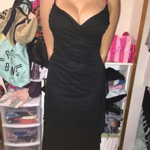 Black floor length dress