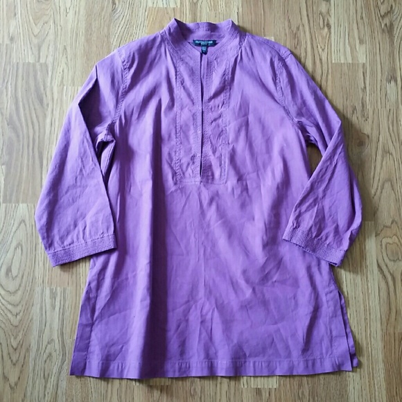 Eileen Fisher Linen Stretch Top