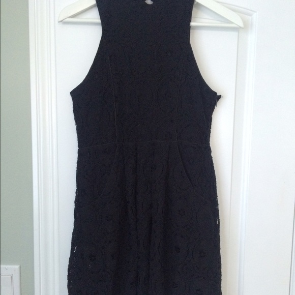 black lace dress