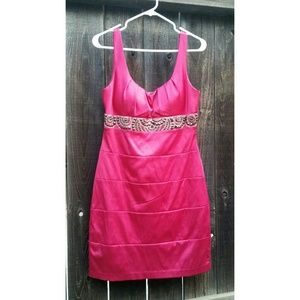 Hot pink "Bisou Bisou" dress
