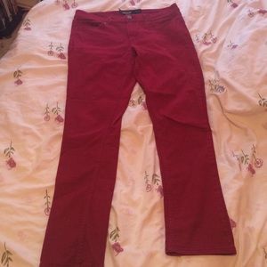 Deep red Skinny jeans
