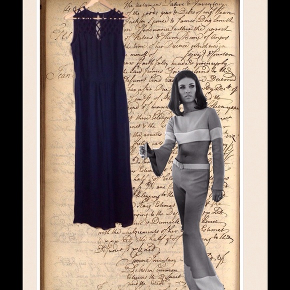 Want and Need Other - Black Chiffon Sheer Leg Jumpsuit