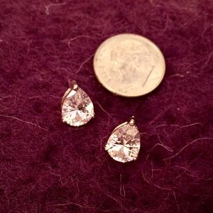 Pear Shaped Cubic Zirconia Earrings