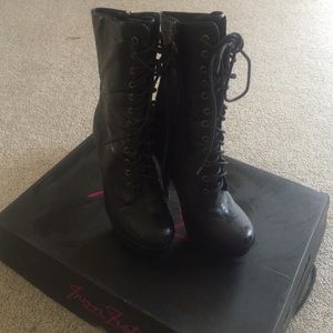 Iron fist Lacey days mid calf lace up boots