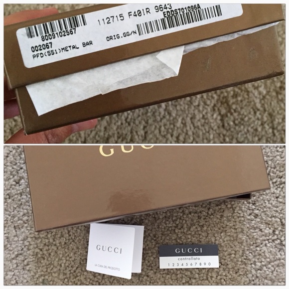 Authentic Gucci Checkbook Wallet - Picture 4 of 4