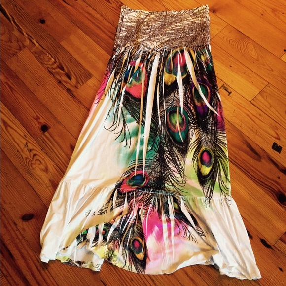 New Bright beautiful peacock Sundress