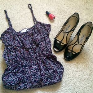 Leopard smock Dress