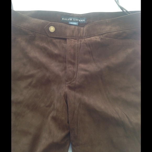 Ralph Lauren light weight suede pants