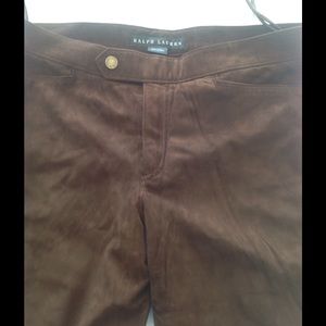 Ralph Lauren light weight suede pants