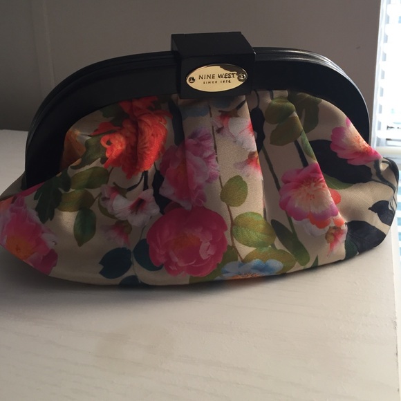 Nine West floral clutch