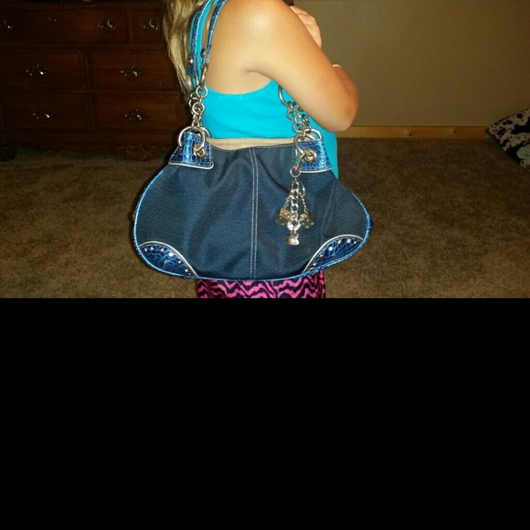 Navy Kathy Van Zeeland Purse