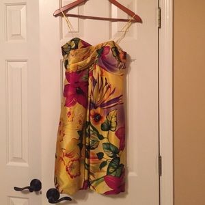 Cache Tropical Inspired Cocktail Dress