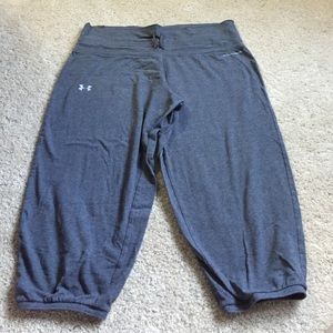 Under Armour Grey Semi-fitted Athletic Capri