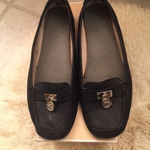 Michael Kors Hamilton Black Leather Loafer